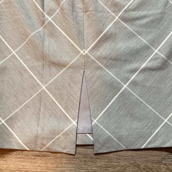 Light Gray Express Skirt with Linear Print - Picture 6 of 8